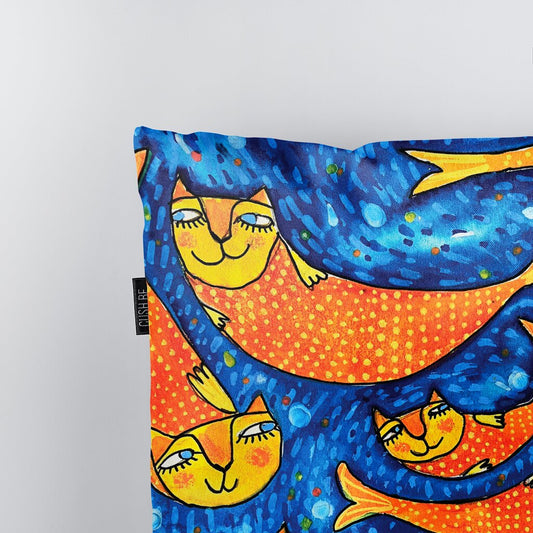 Възглавница Cat mermaids