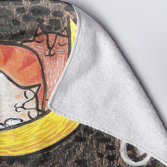 Плажна кърпа The moon was purring