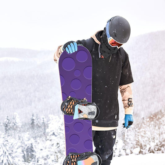 Сноуборд скин Лилави точки