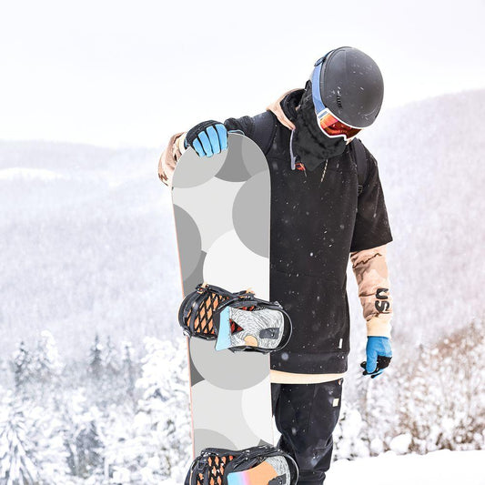 Сноуборд скин Бели и черни точки