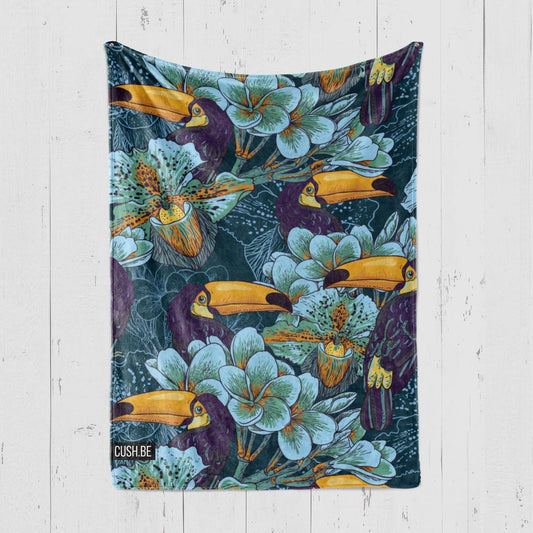 Одеяло Тропически Тукани