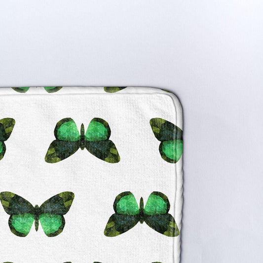 Плажна кърпа Зелени пеперуди