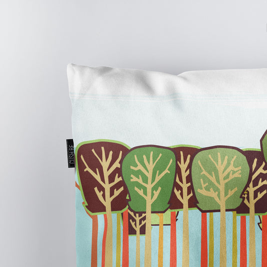 Възглавница Червената шапчица в гората