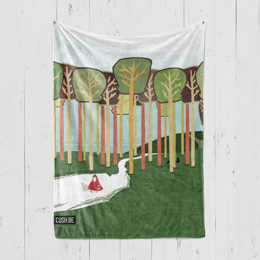 Одеяло Червената шапчица в гората