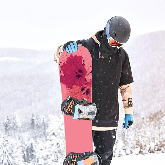 Сноуборд скин Пръскани цветя
