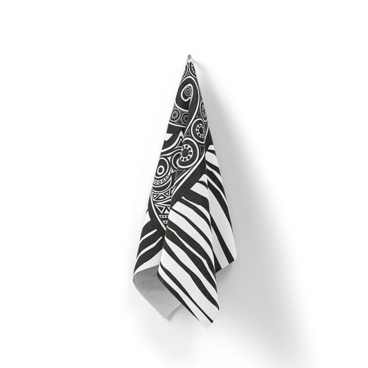 Домашна кърпа Животът е по хубав с котка