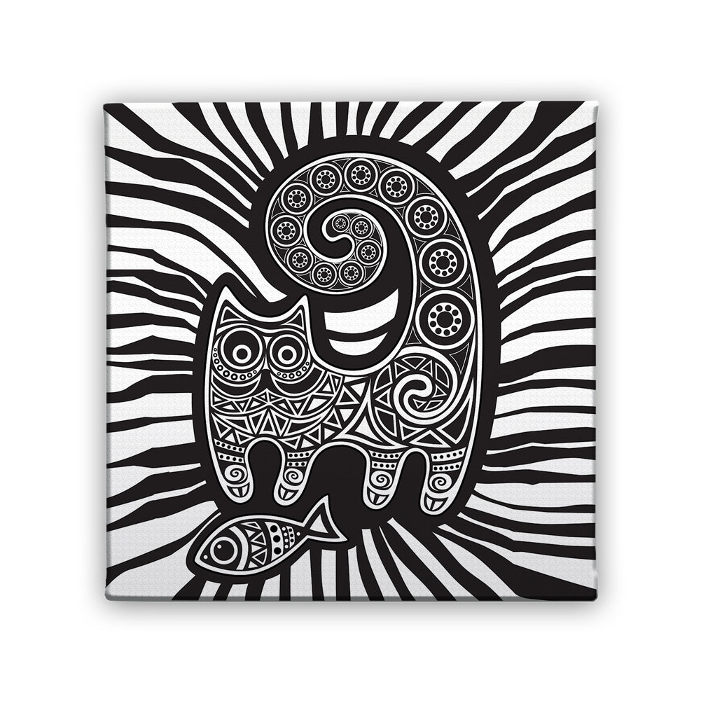 Картина Животът е по хубав с котка