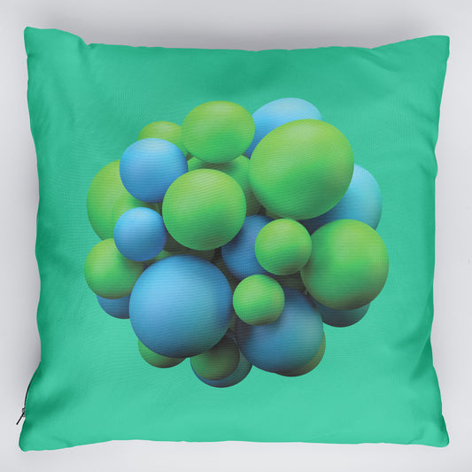 Възглавница 3D топки Зелени