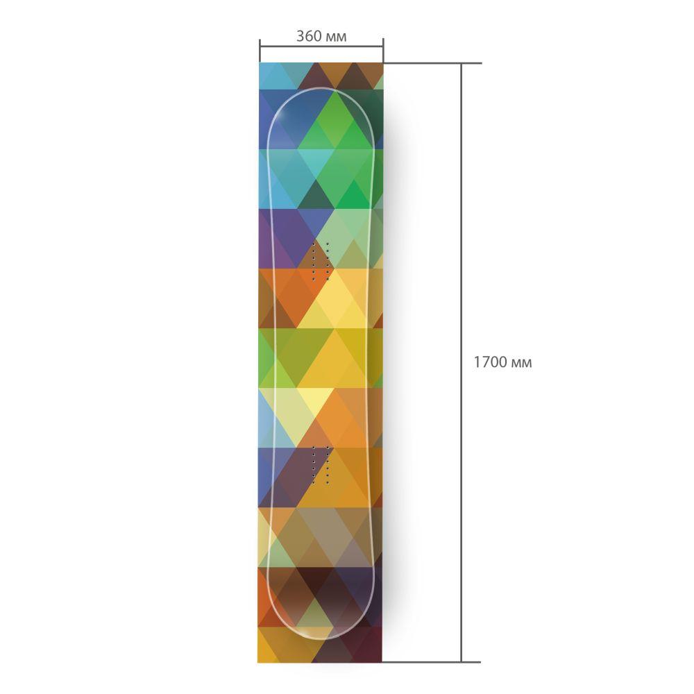 Сноуборд скин Кристална дъга