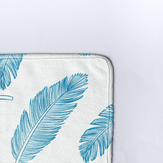 Плажна кърпа Сини пера