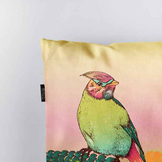 Възглавница Птица кацнала на клон