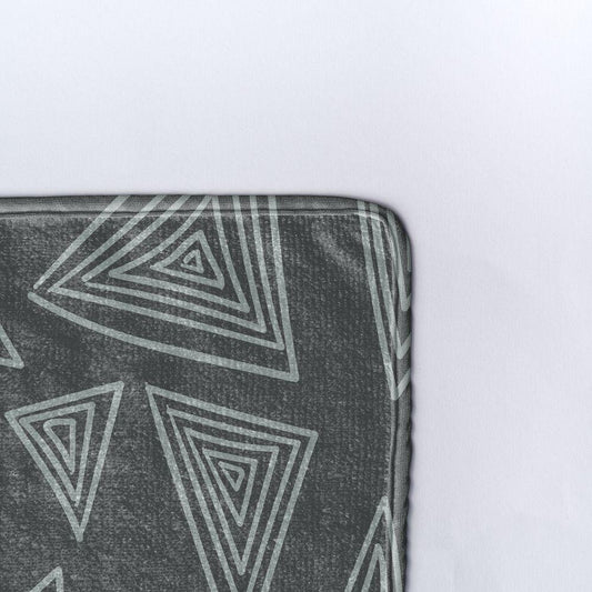 Плажна кърпа Сиви Триъгълници