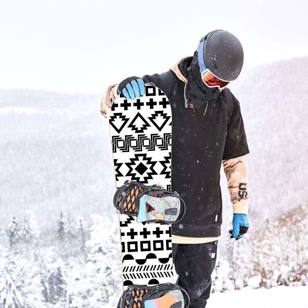 Сноуборд скин Черно и бяло