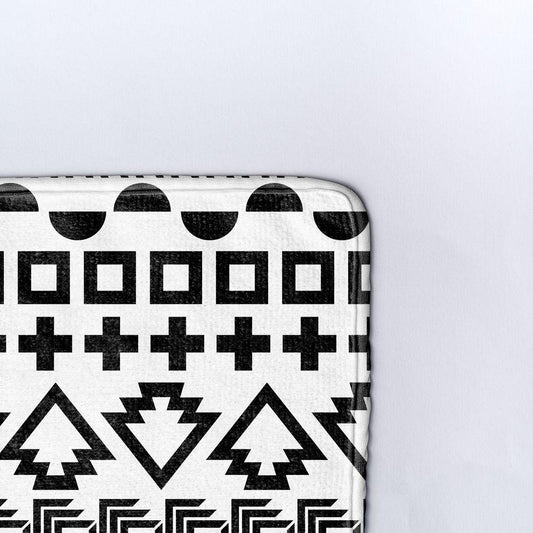 Плажна кърпа Черно и бяло