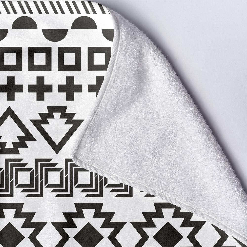 Плажна кърпа Черно и бяло