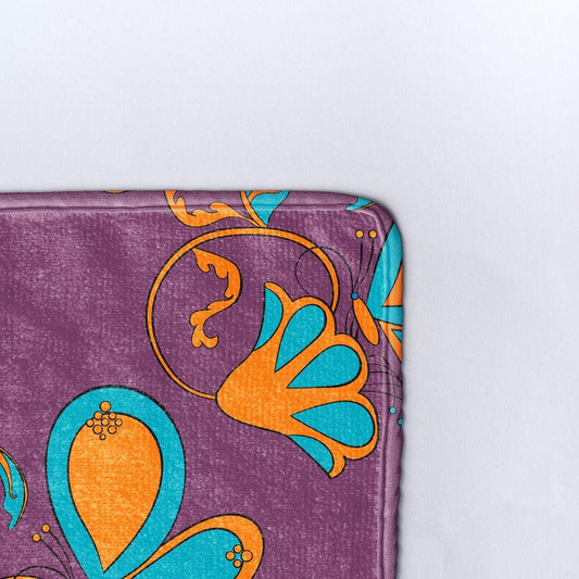 Плажна кърпа Цвете и пеперуда