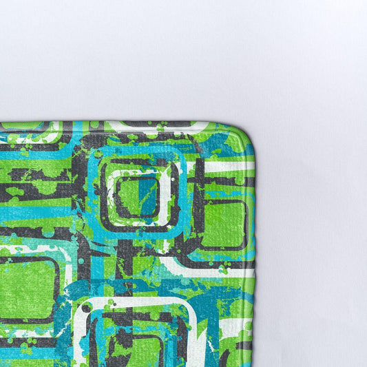 Плажна кърпа Зелени квадрати