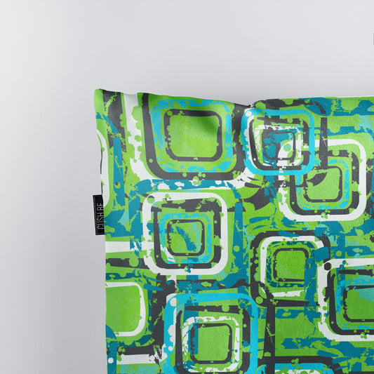 Възглавница Зелени квадрати