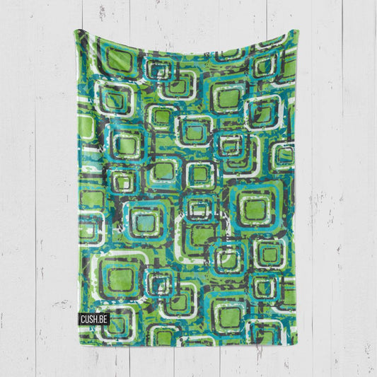 Одеяло Зелени квадрати