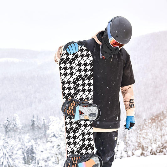 Сноуборд скин Черно-бели фигури