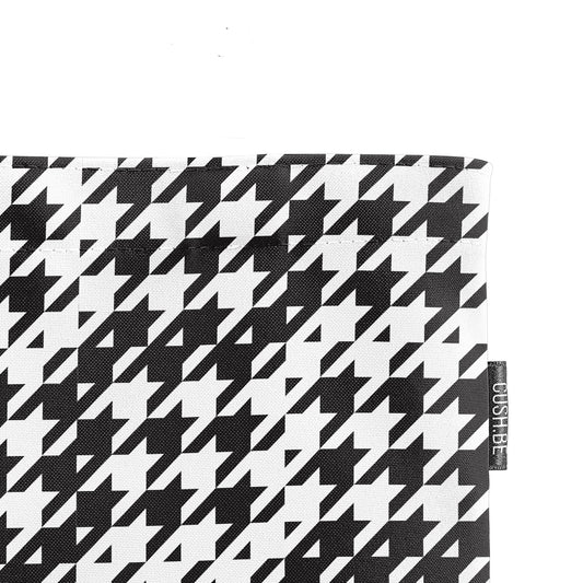 Голяма чанта Черно-бели фигури