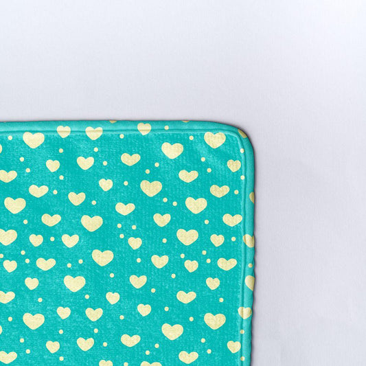 Плажна кърпа Сърца и сняг