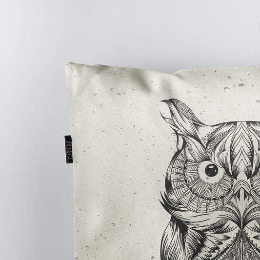 Възглавница Нарисуван бухал
