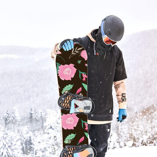 Сноуборд скин Нощни цветя