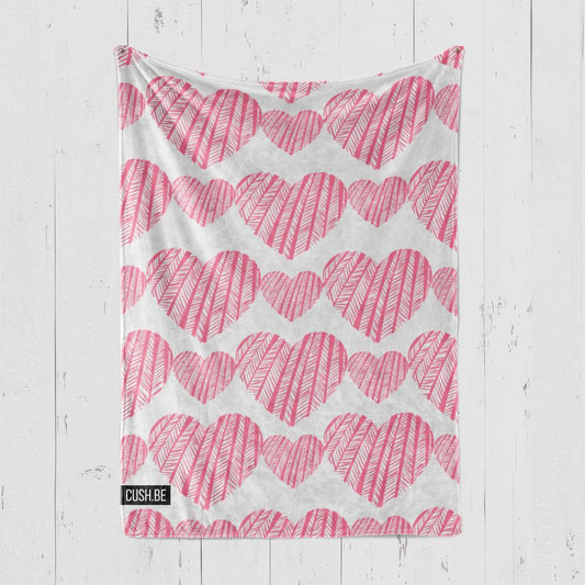 Одеяло Розови сърца