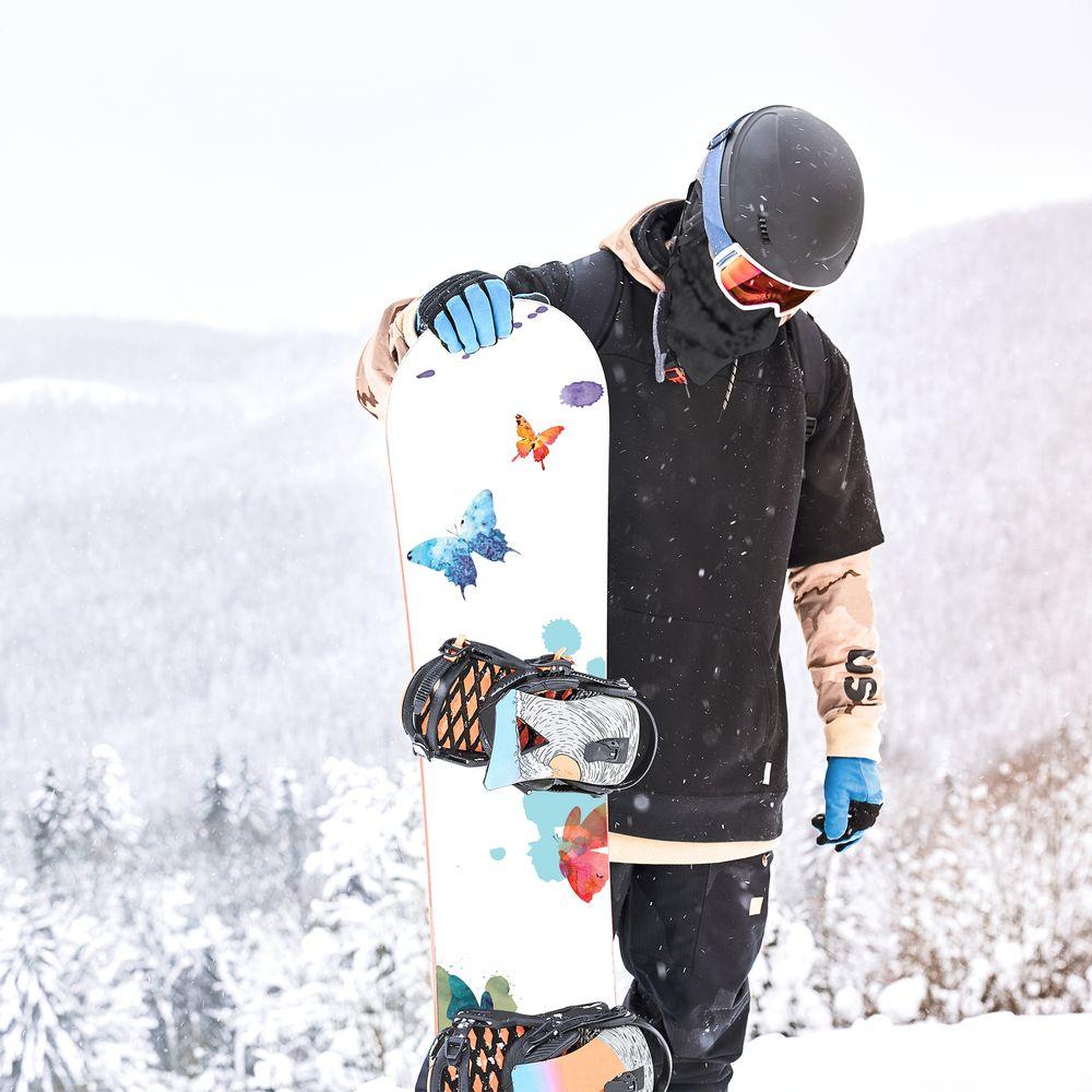 Сноуборд скин Цветни пеперуди