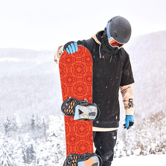 Сноуборд скин Китайска геометрия