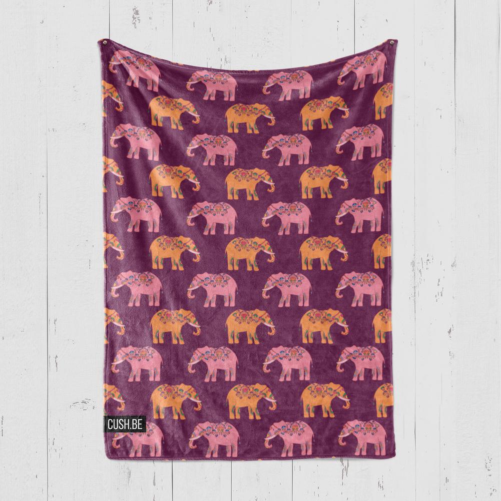 Одеяло Индийски слонове