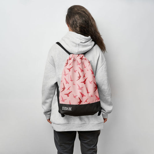 Мешка Летящи птици в розовото небе