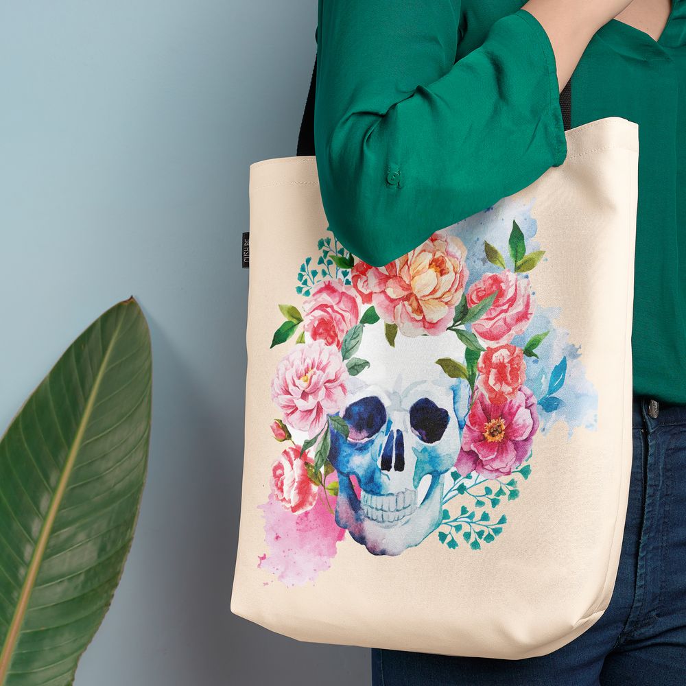 Чанта Череп с цветя
