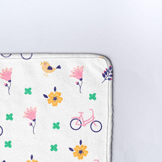 Плажна кърпа Колела с цветя