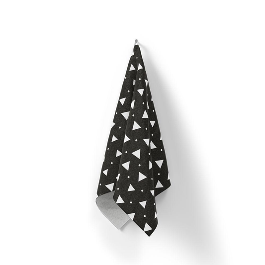 Домашна кърпа Бели триъгълници и точки