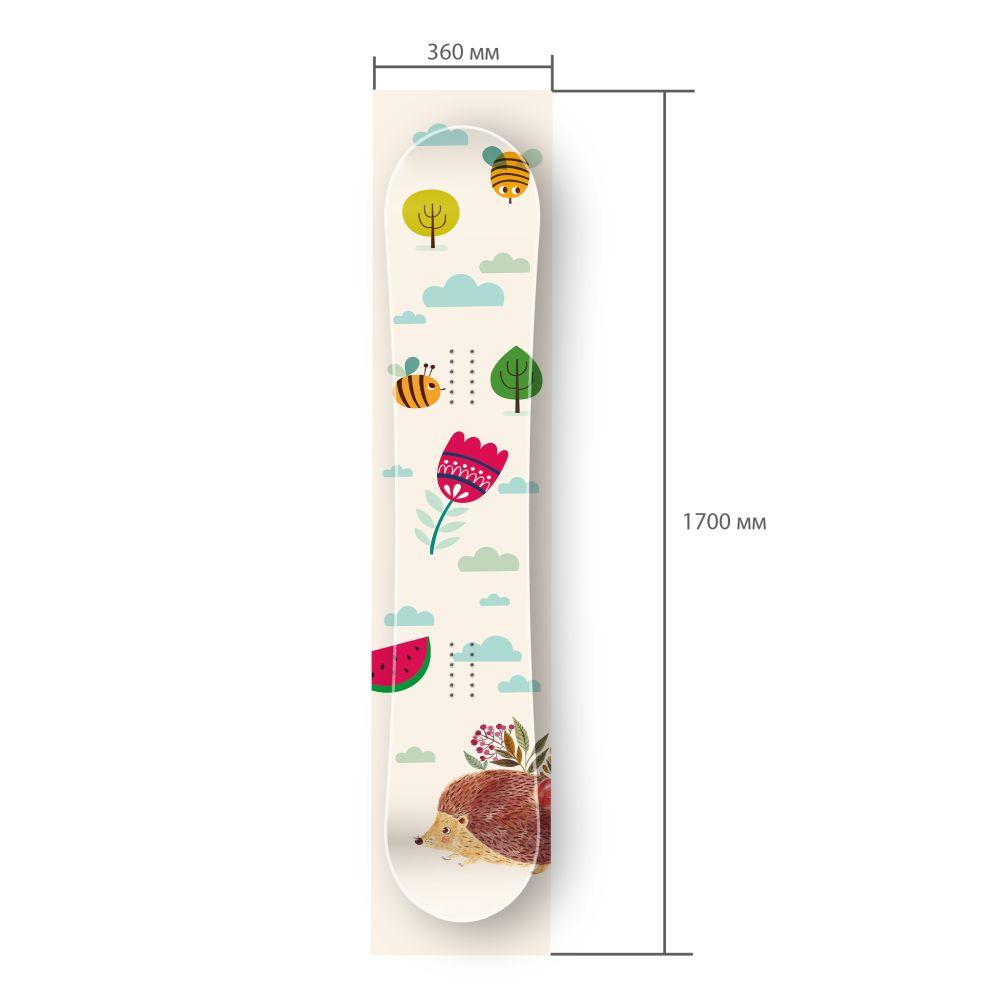 Сноуборд скин Сладко таралежче