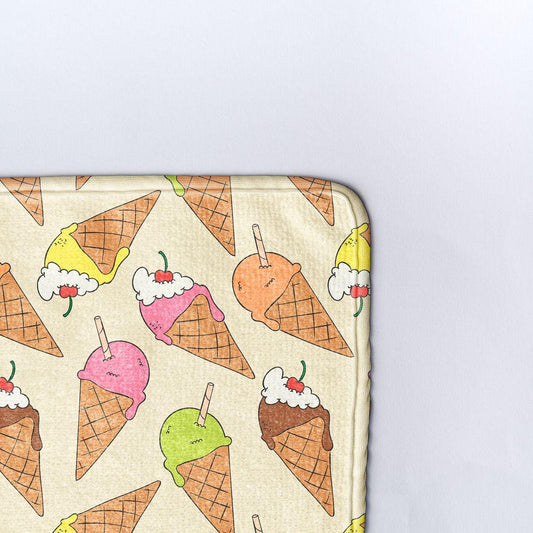 Плажна кърпа Обичам сладолед