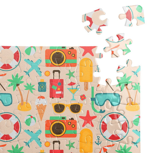 Пъзел Хайде на плаж