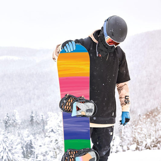 Сноуборд скин Оцветена стена