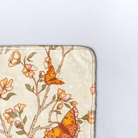 Плажна кърпа Жълти пеперуди