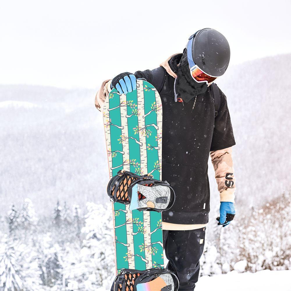 Сноуборд скин Цъфтящи дървета
