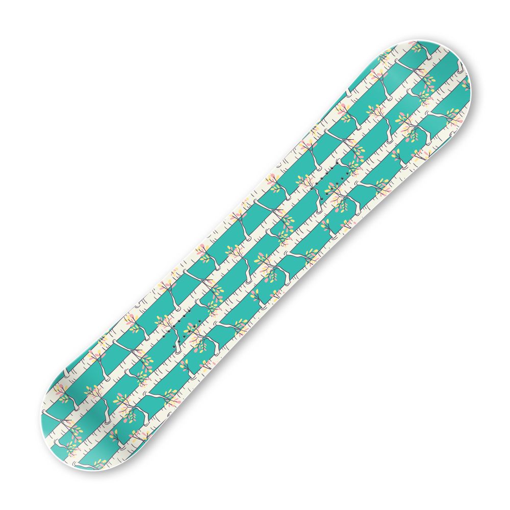 Сноуборд скин Цъфтящи дървета