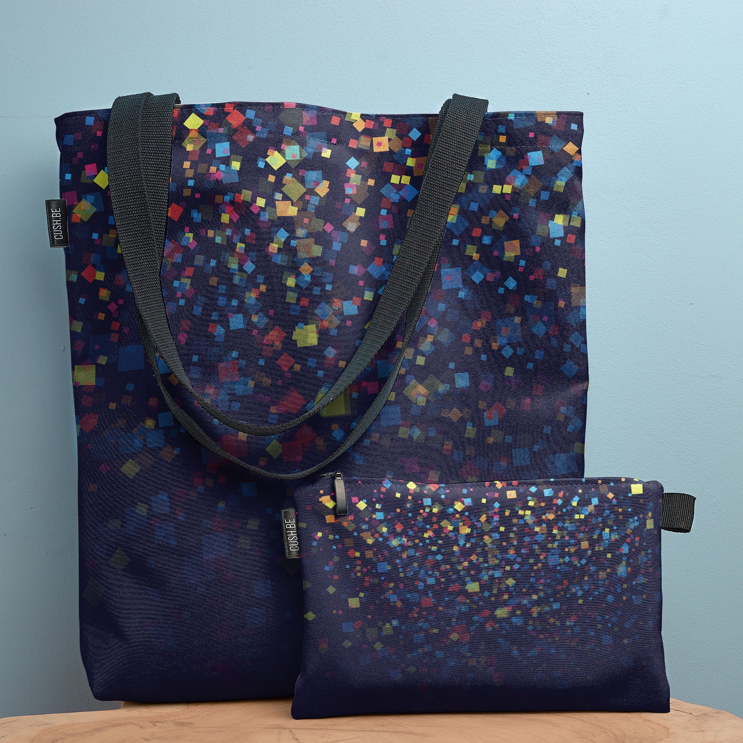 Чанта Сини конфети