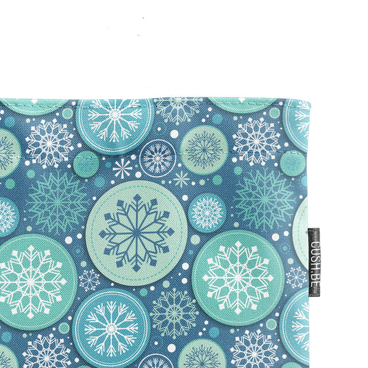 Голяма чанта Сини снежинки