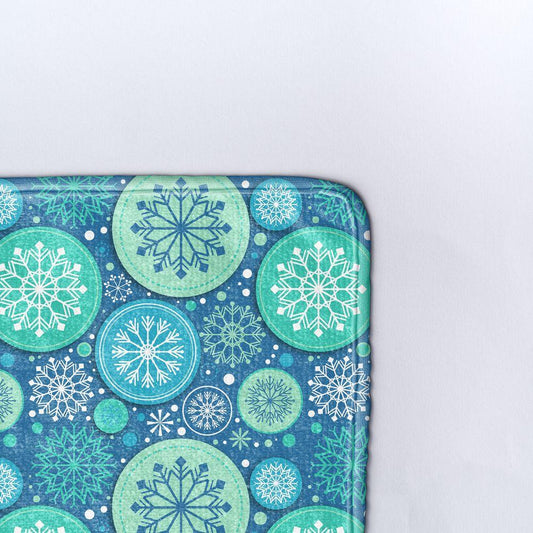 Плажна кърпа Сини снежинки