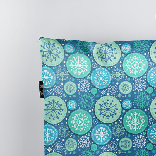 Възглавница Сини снежинки