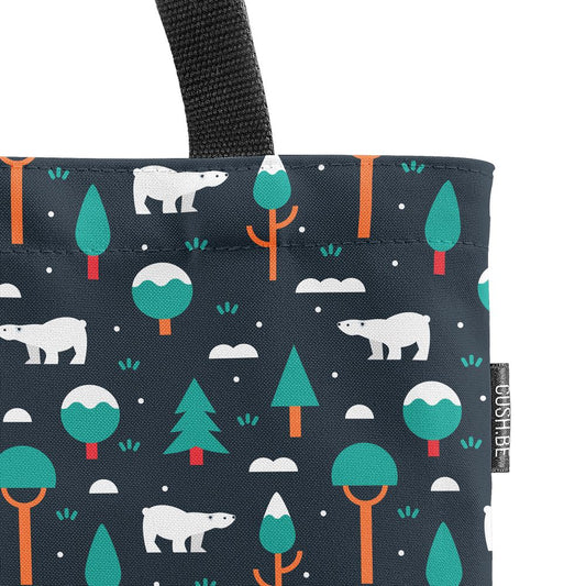 Чанта Бели мечки и дървета