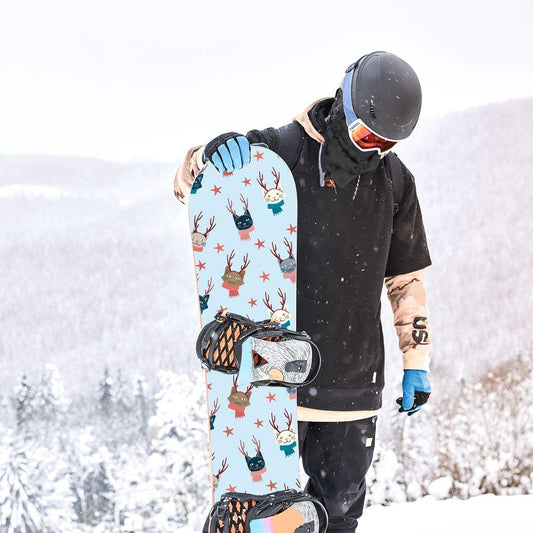 Сноуборд скин Коледни котки