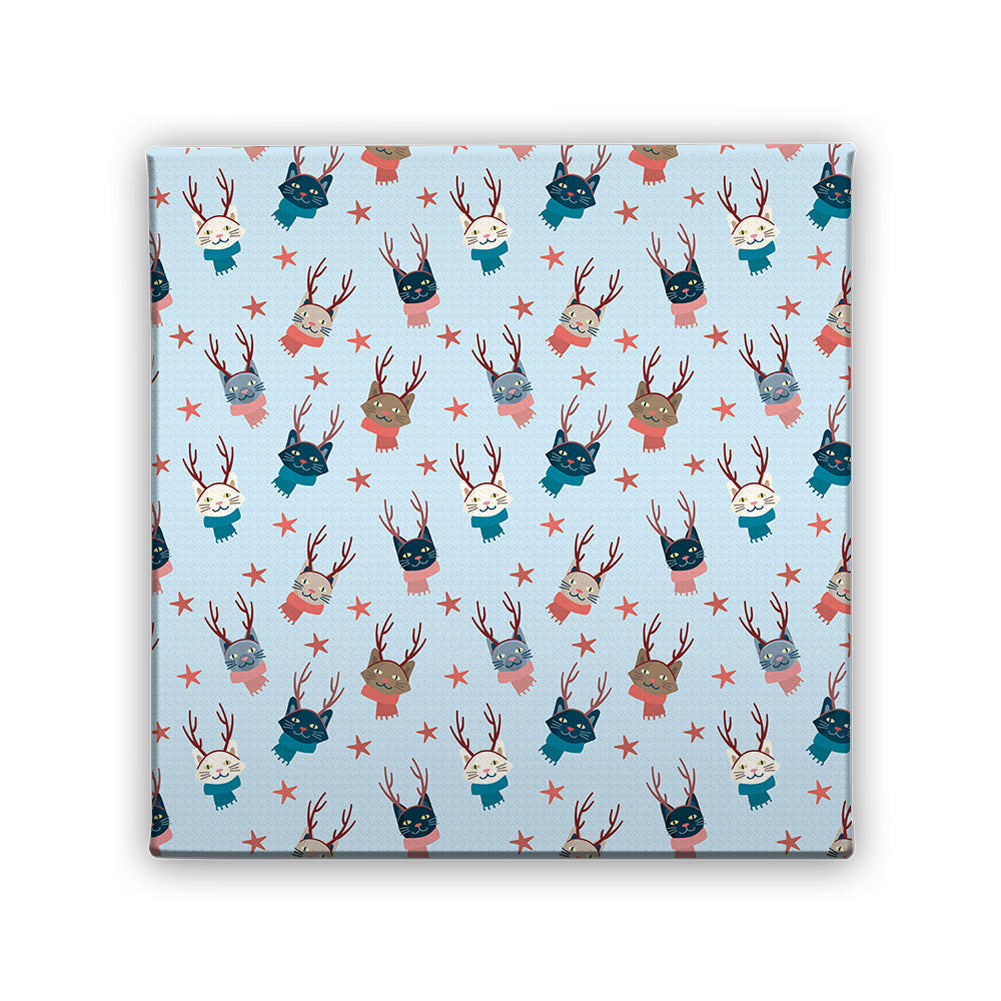 Картина Коледни котки